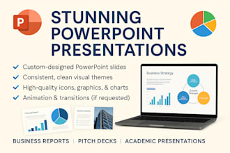 make stunning powerpoint presentations custom, professional