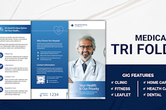 flyer, bifold, trifold, catalog, brochure design in 48 hours