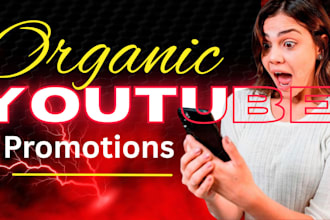 do organic youtube promotion, channel boost, video shoutout, video views for you