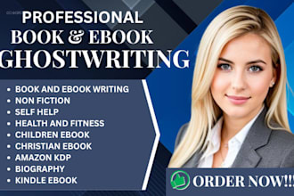 be your ebook writer, ebook ghostwriter, rewrite, ghostwriter, self help ebook