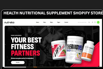 design health nutritional supplement shopify store vitamin