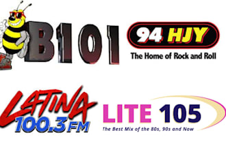 promote your song and airplay on 94hjy fm and b101 fm radio