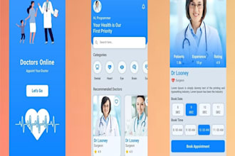 develop telemedicine app, doctor booking app, pharmacy app for android and ios