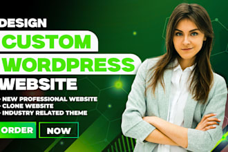 create a dynamic wordpress ecommerce website, business website