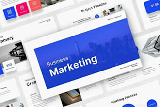 design powerpoint presentation, pitch deck for your business