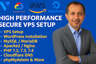 setup linode, google cloud, ovh, aws, digital ocean, vultr, hetzner, azure vps