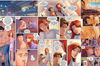 do nsfw comic book illustration furry nsfw anime manga comic page storyboard art