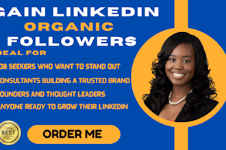 do linkedin marketing and strategic promotion for organic followers growth