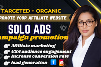 do solo ads campaign for affiliate marketing, mlm leads and promotion