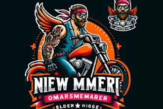 do professional bike logo design in 16 hours
