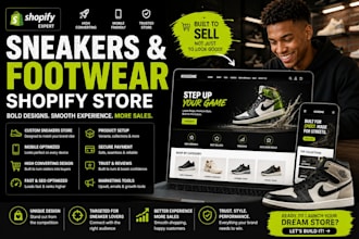design sneakers store footwear shopify store