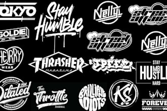 design edgy urban streetwear logo for you streetwear band