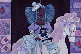 draw fanart or illustration of your original character