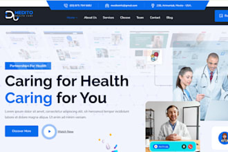 build squarespace dna website healthcare website recruitment website