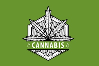 design cannabis marijuana or weed logo design
