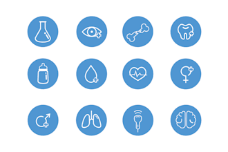 design a custom icon set for web, app, or brand