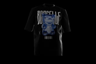 do 3d clothing mockup animation for your tshirt and hoodie
