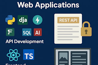 build robust python django fastapi rest apis with react typescript frontend