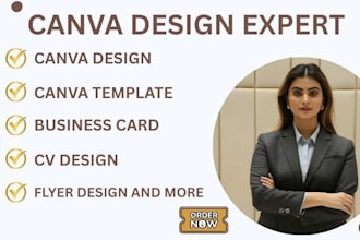 design editable canva template for business, cards, presentation, resume card