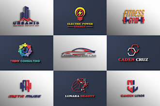 do modern stunning minimalist logo design for your brand