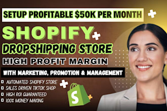 build shopify dropshipping store, shopify website design, shopify store design