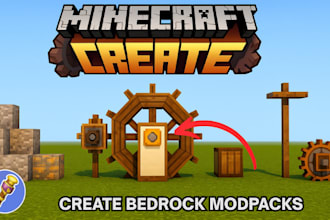 build minecraft bedrock modpacks, adventure maps, realm setups, cinematic editor