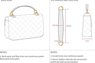 design custom bag tech packs for handbags, backpacks, purses, and luggage