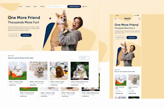 make dog breeder website, cat, pet business website