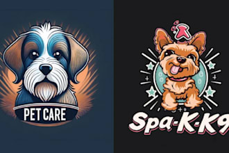 design awesome dog training, pet care, cats logo in 14 hours