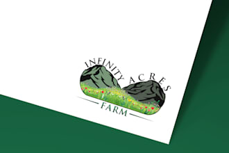 design a modern minimalist floral logo for your flower farm