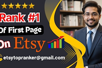 boost your etsy product ranking to the 1st page in 5 days
