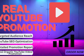 do organic youtube video promotion to boost views and engagement