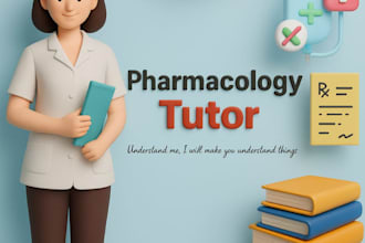 offer expert pharmacology tutoring for medical, clinical and health students