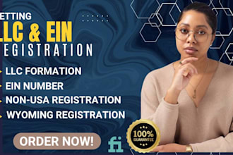 setup llc registration USA wyoming llc creation for business website trademark