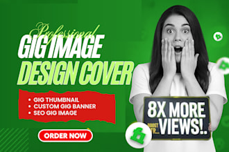 design fiverr gig image gig thumbnail custom gig banner SEO gig image