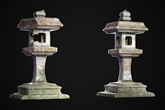 model realistic and optimized 3d game asset or game prop