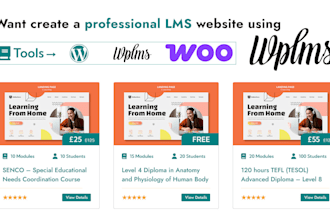create a professional lms website using wplms wordpress theme