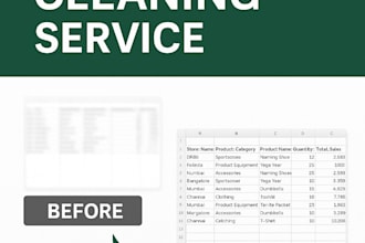 clean and data entry