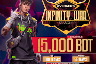 create esports tournament gfx custome banner poster