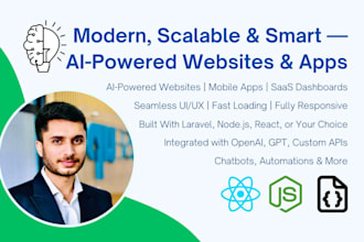 develope ai website, ai mobile app or ai saas website
