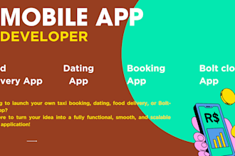 build taxi booking app, dating app, food delivery app, online bolt app