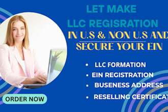 do llc regisration in USA company and ein registration