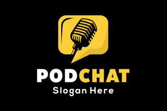 do superb podcast logo with express delivery