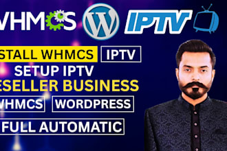 create a professional iptv website in wordpress and whmcs