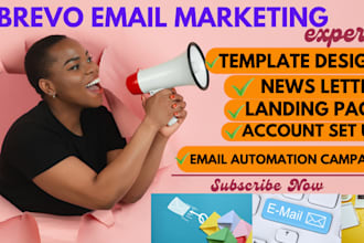 build mailchimp brevo klaviyo workflow email campaign newsletter landing pages