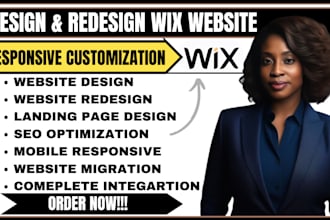 build wix website redesign wix booking website wix landing page design and seo
