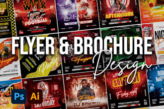 design a modern and professional flyer or brochure for your business