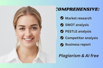 do detailed market research, competitor analysis, swot and business plan