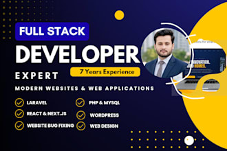 be your full stack laravel developer for web applications