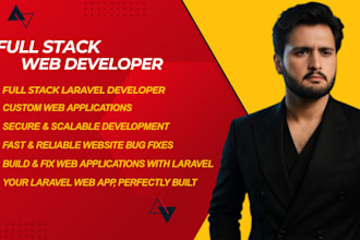 be your full stack laravel developer for web applications